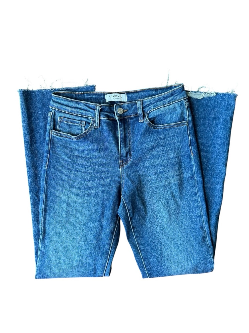 Lovervet Mid-Rise Blue straight Jeans — Stretch Denim Size 27/5